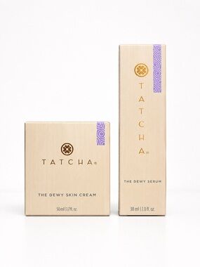 Tatcha Dewy Skin Cream & Dewy Serum — Cream with Lavender Accents